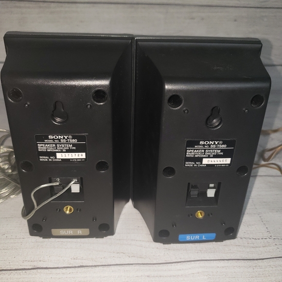 Sony SS-TS80 Speakers Set of 2 Surround Sound System Surround Left/Right TESTED - Picture 3 of 6